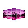 Wallity 5PMDF-15 Pintura Decorativa de MDF Multicolor (5 Piezas)
